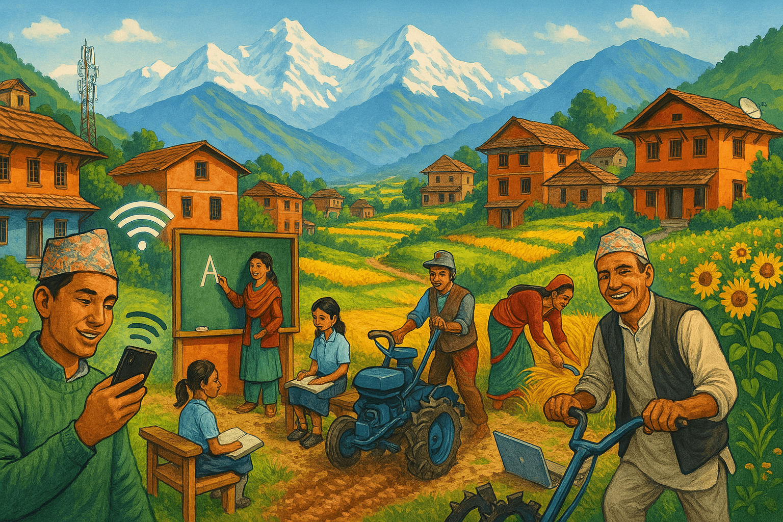 Gramkranti Begins Logo